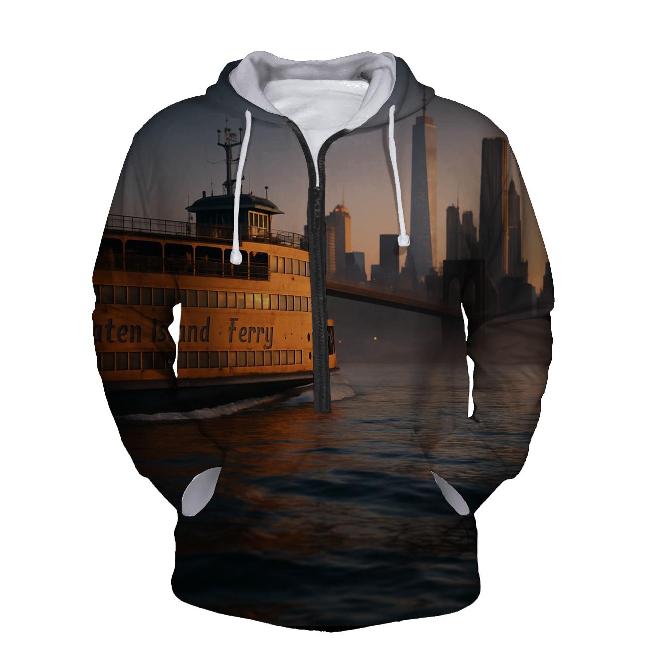 Dawn Ferry Cutting Through Manhattan Reflection hoodie designs