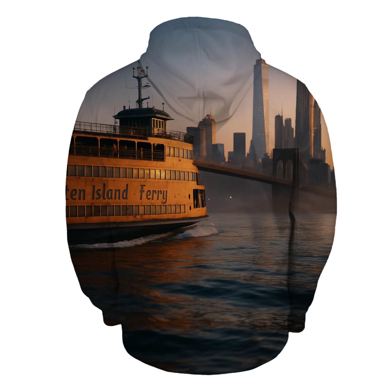 Dawn Ferry Cutting Through Manhattan Reflection hoodie designs