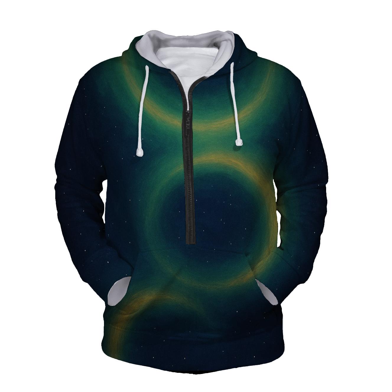 Celestial Halo Cascade printed hoodies