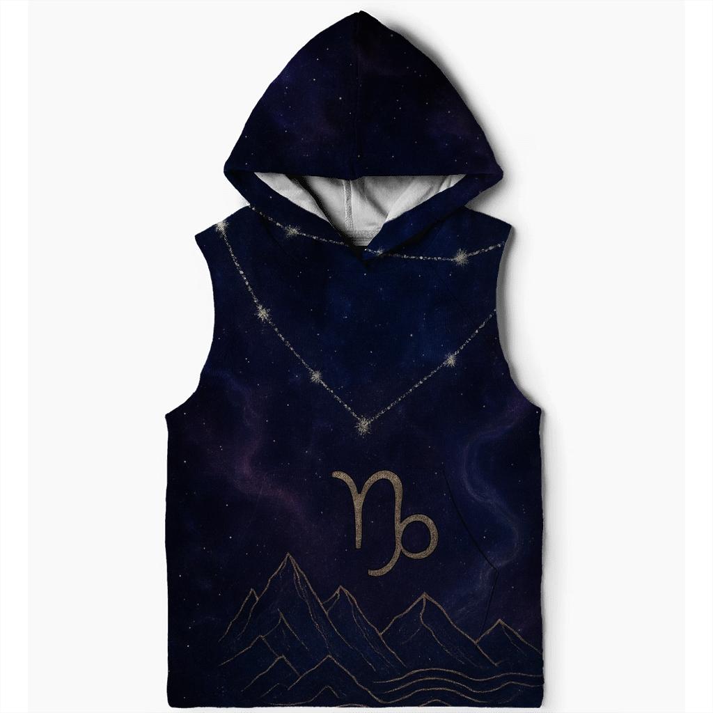 Galactic Capricorn Nebula Emblem graphic hoodies