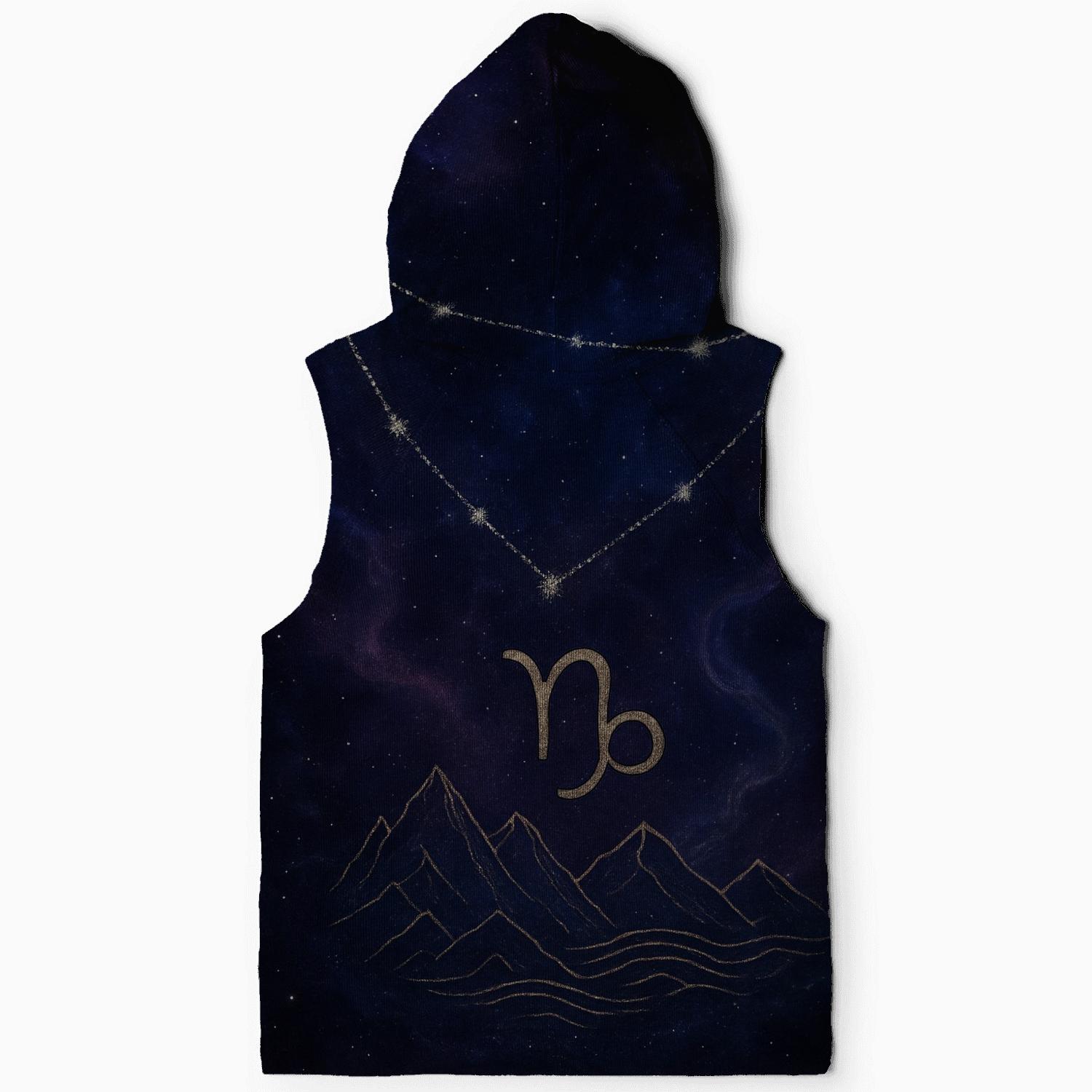 Galactic Capricorn Nebula Emblem graphic hoodies