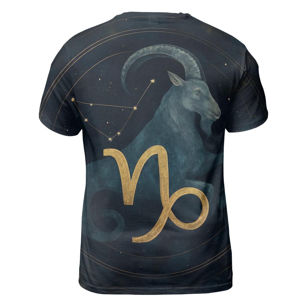 Auric Capricorn Nebula Chart creative print fashion shirts