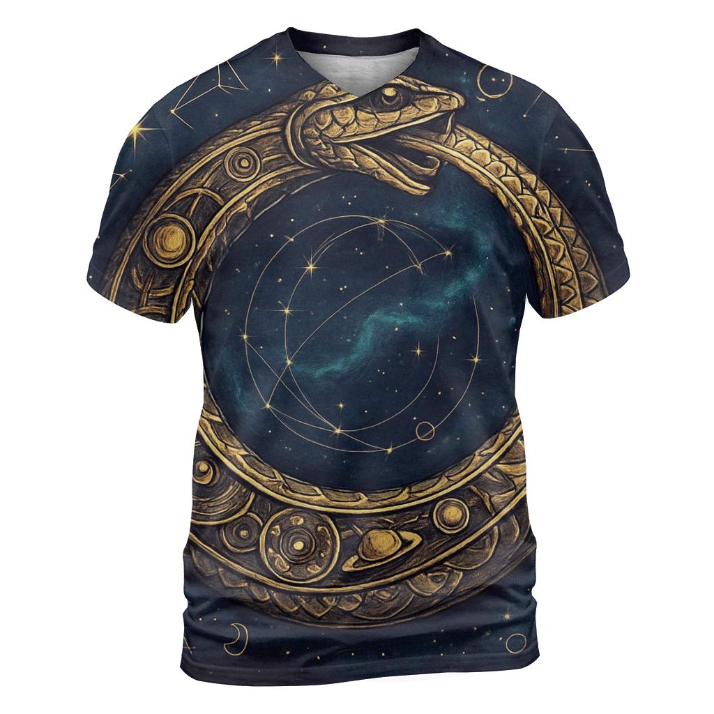 Eternal Serpent Of Celestial Mechanics unique graphic print tees