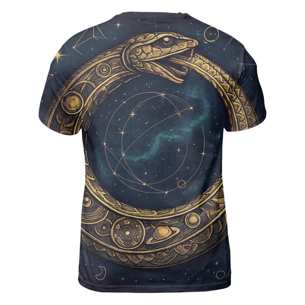 Eternal Serpent Of Celestial Mechanics unique graphic print tees