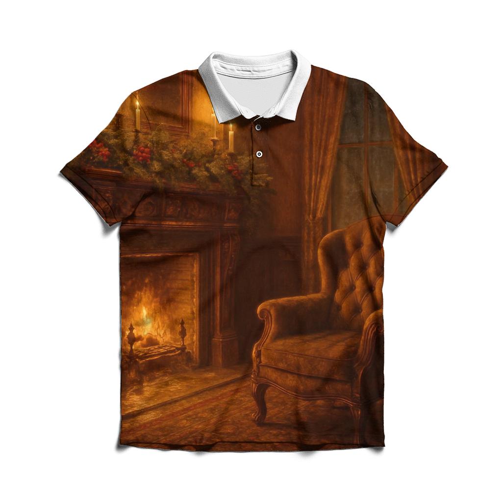 Sugarplum Dreaming By Candlelight embroidered polo tops