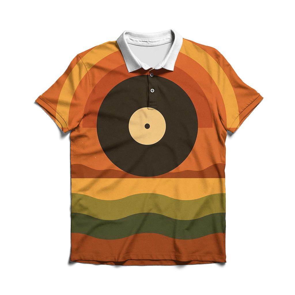 Cosmic Boogie Horizon premium cotton polo shirts