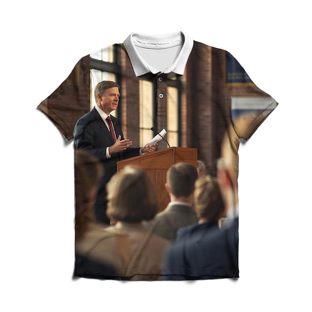 Charlie Kirk On Campus Town Hall casual sports polo shirts