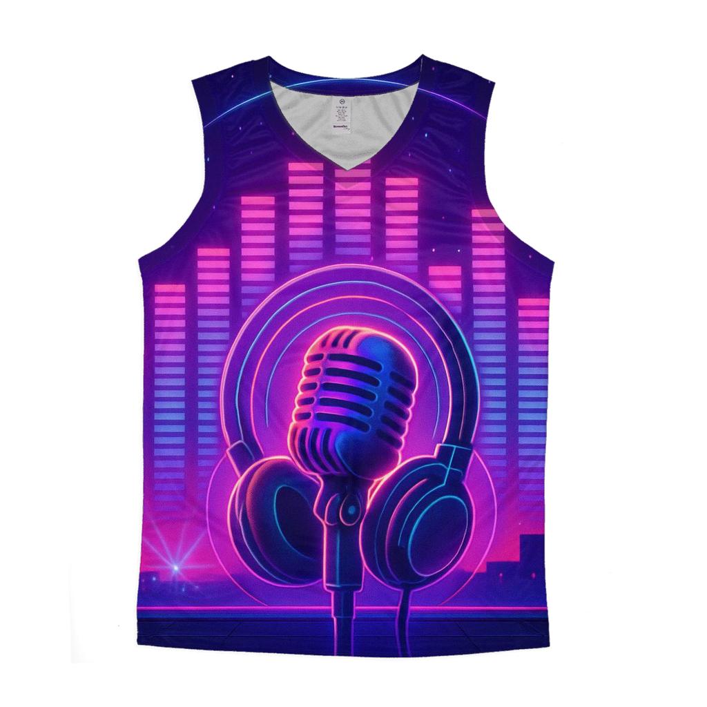 Neon Equalizer Nights stylish racerback tanks