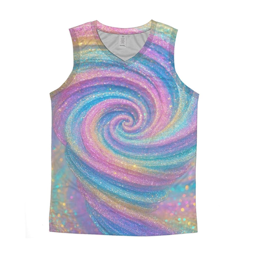 Shimmer Vortex personalized athletic tanks