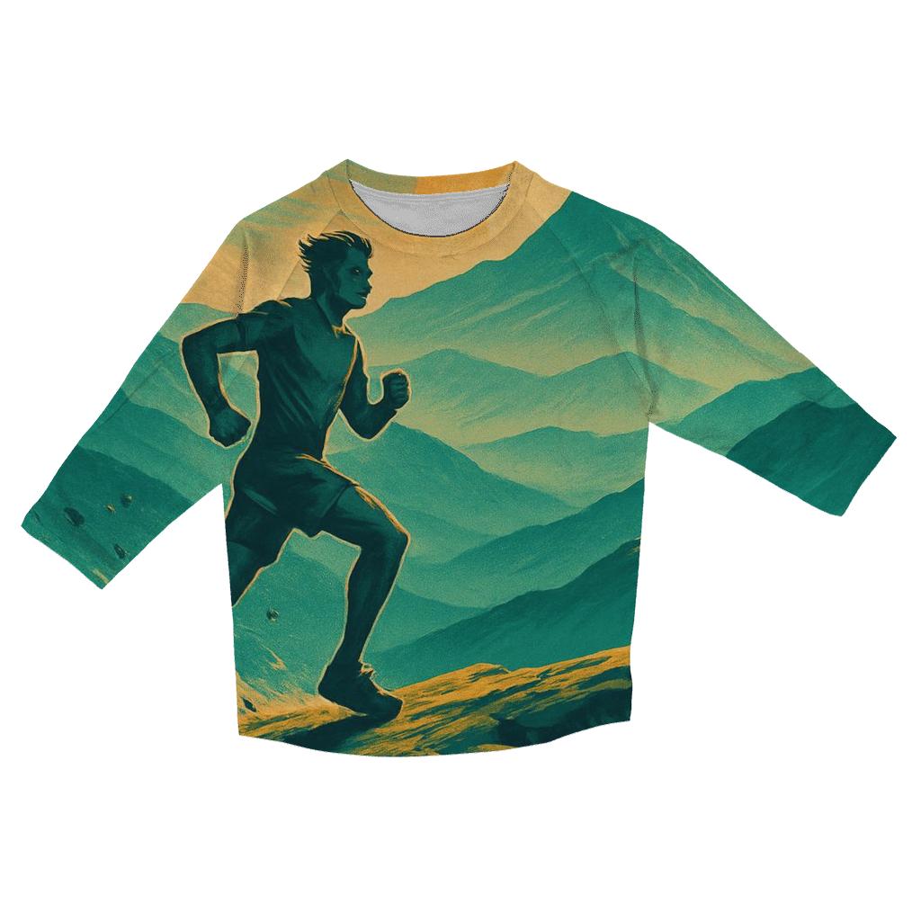 Trail Running In The Highlands trendy 3/4 sleeve tops