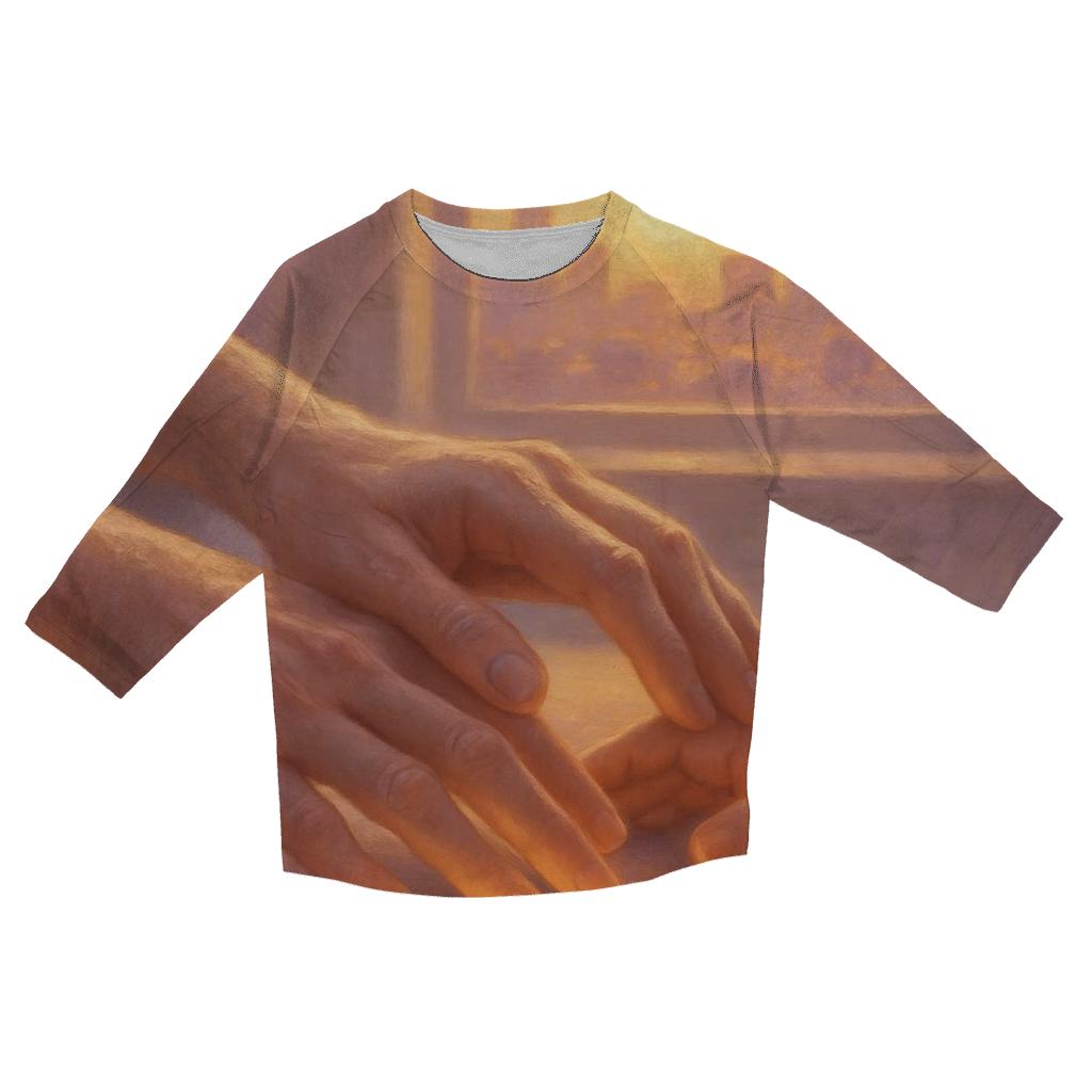Hands That Build Tomorrow trendy 3/4 sleeve tops
