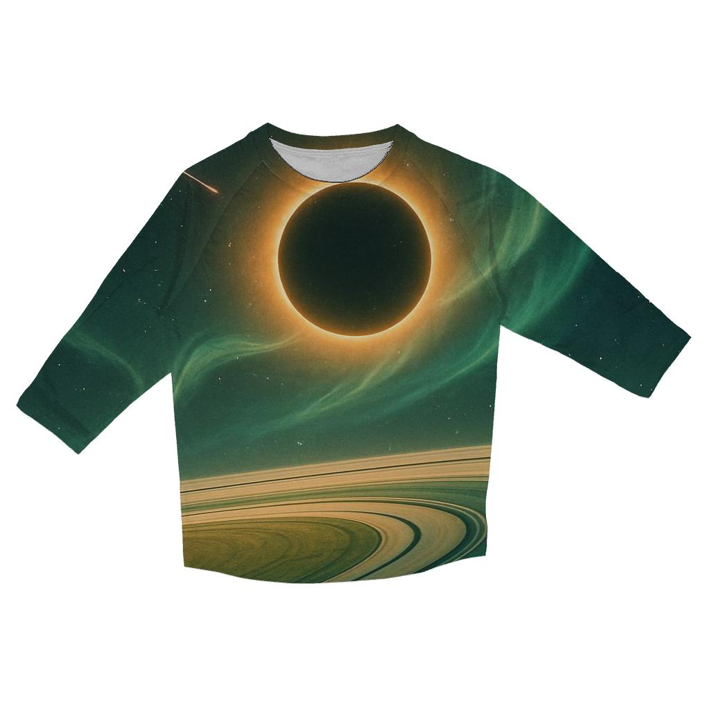 Aurora Halo Over Ring Plane stylish quarter sleeve tops
