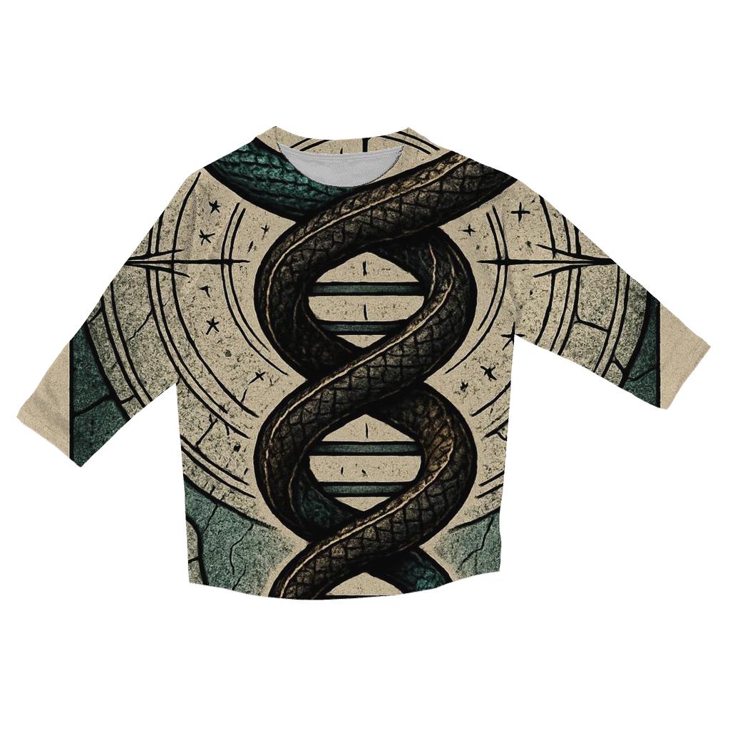 Eternal Helix Serpent personalized 3/4 sleeve tees