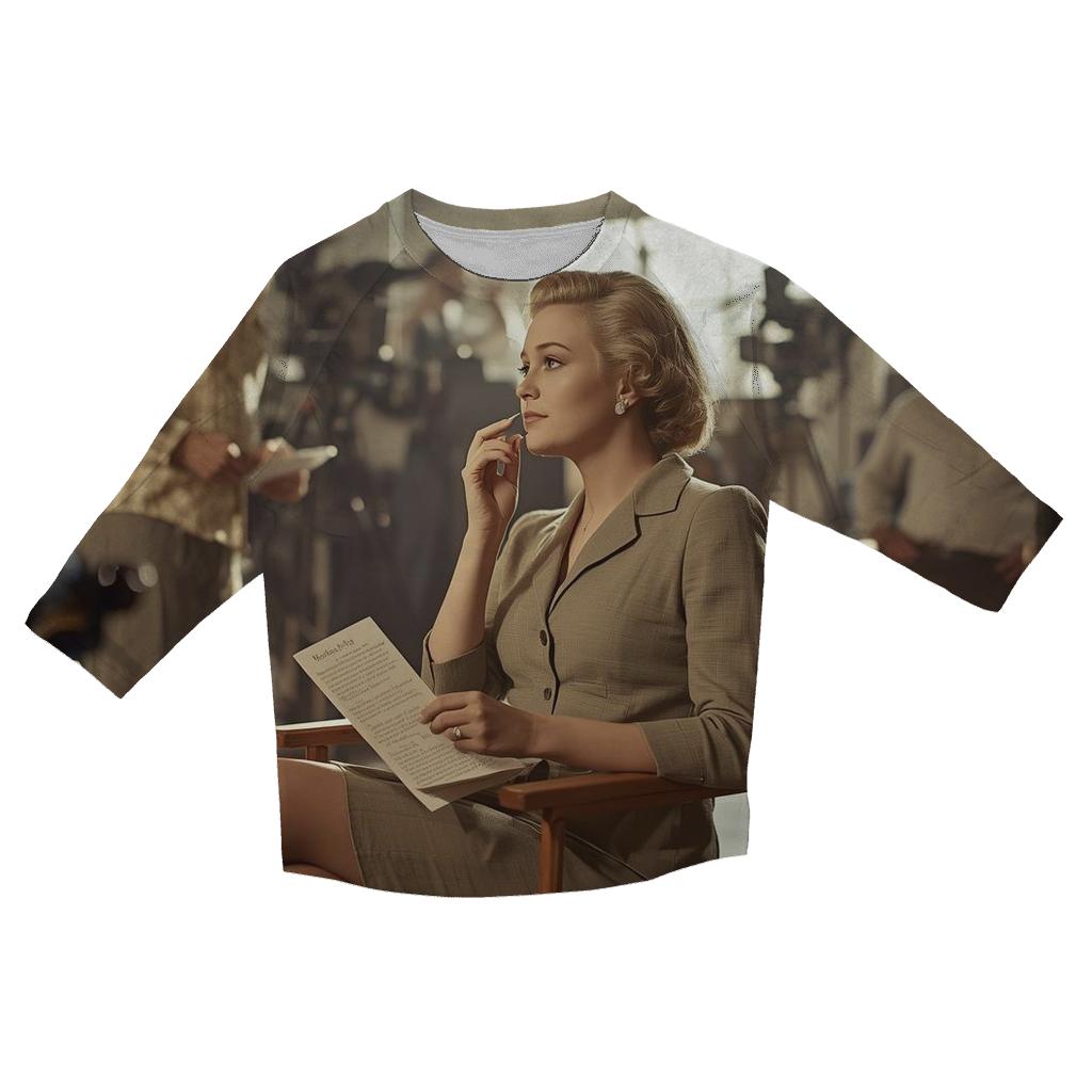 Polly Holliday Behind The Scenes On A Classic Film Set custom 3/4 sleeve shirts