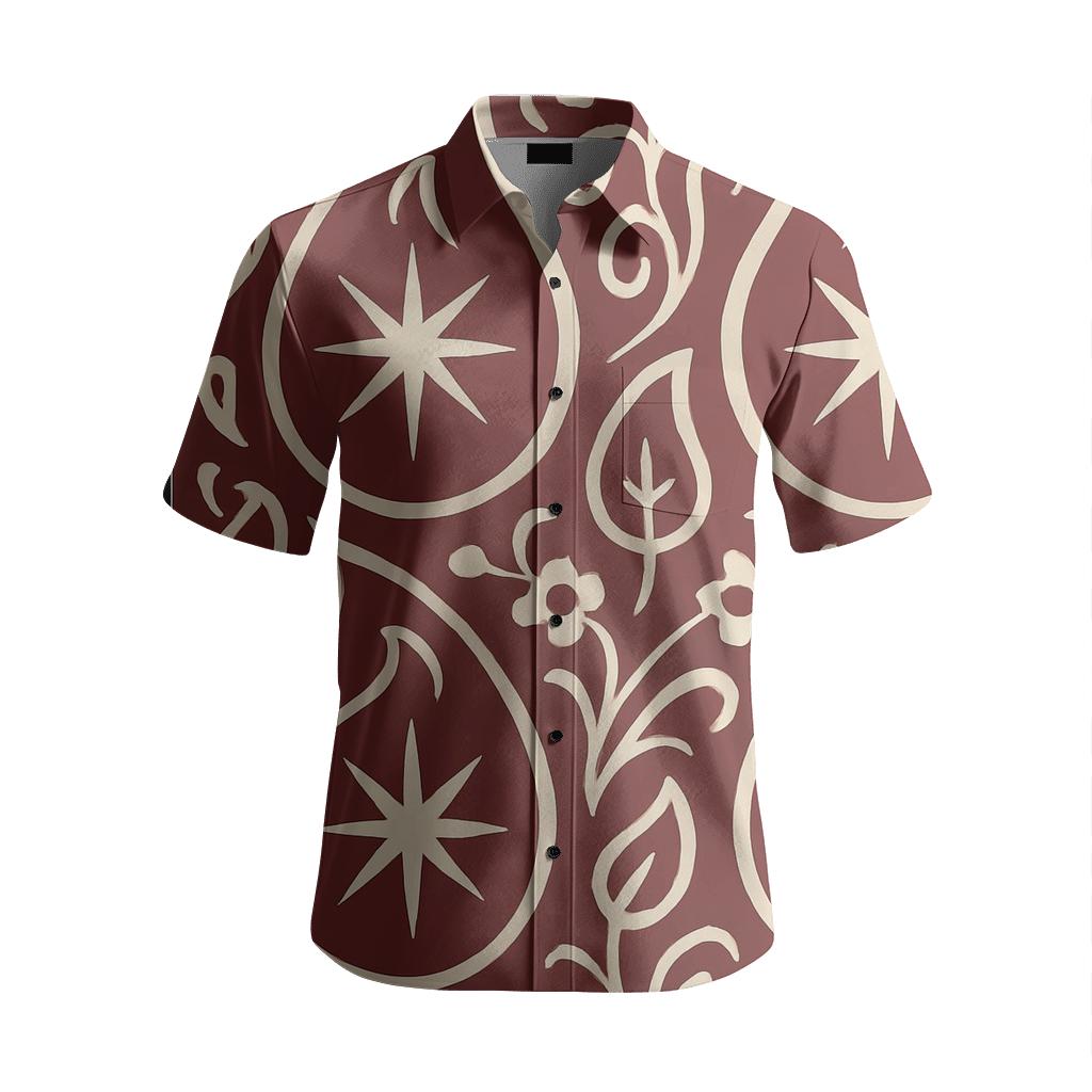 Stellar Paisley Panel branded embroidered shirts