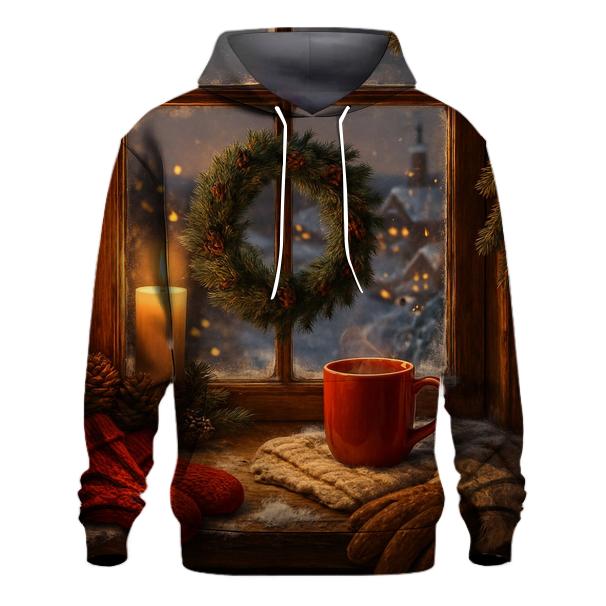 Midnight Carol At The Fir Window lightweight hoodies