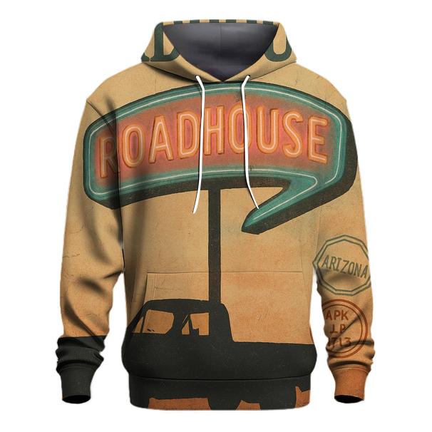 Sunset Roadhouse Neon Poster hoodie trends