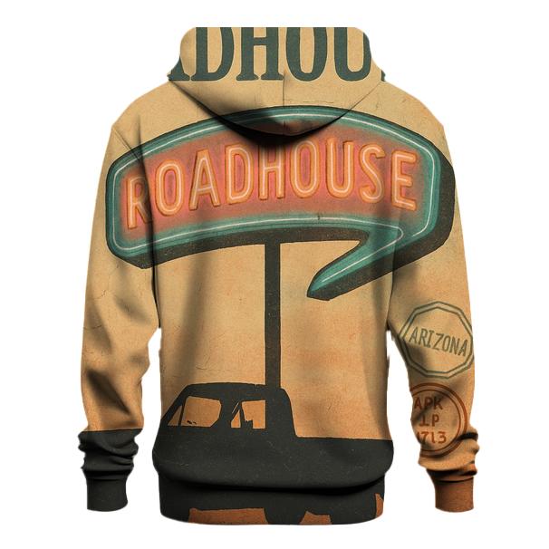 Sunset Roadhouse Neon Poster hoodie trends