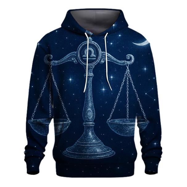 Luminous Libra Celestial Scale Design hoodie designs