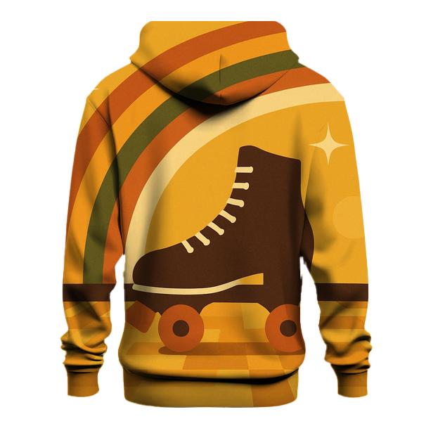 Cosmic Roller Rink Waves printed hoodies