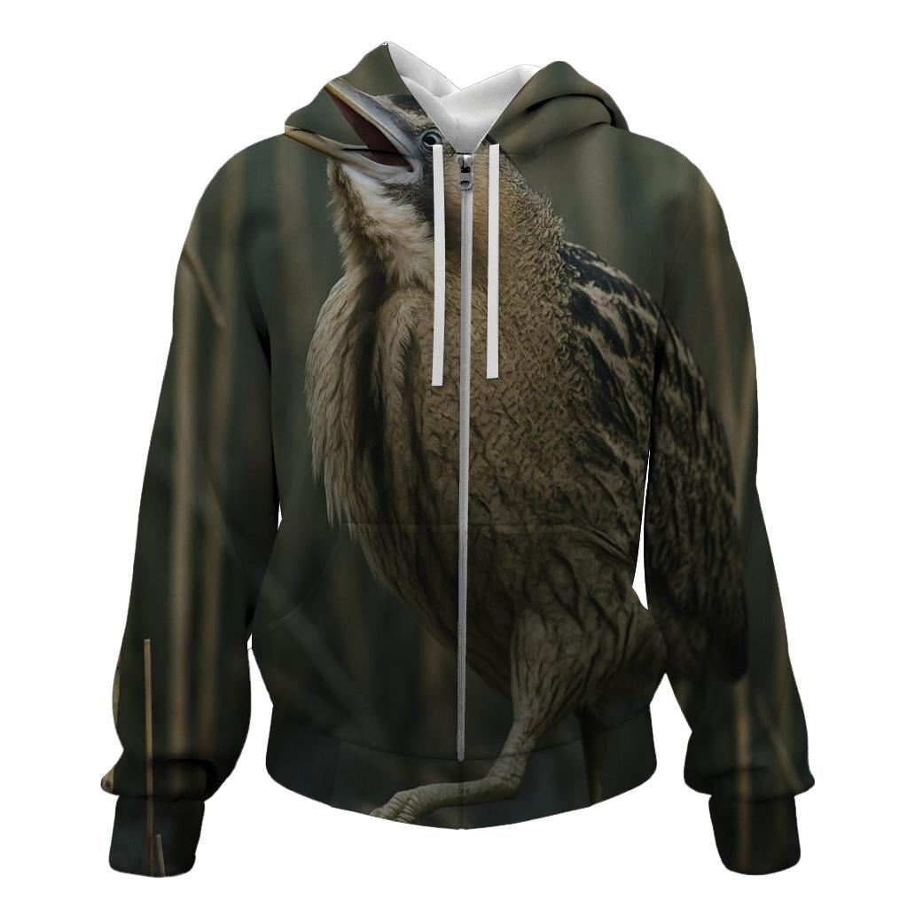 Marsh Sentinel Eurasian Bittern designer hoodies