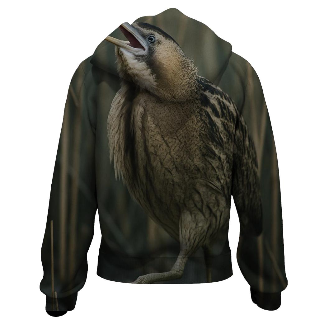 Marsh Sentinel Eurasian Bittern designer hoodies