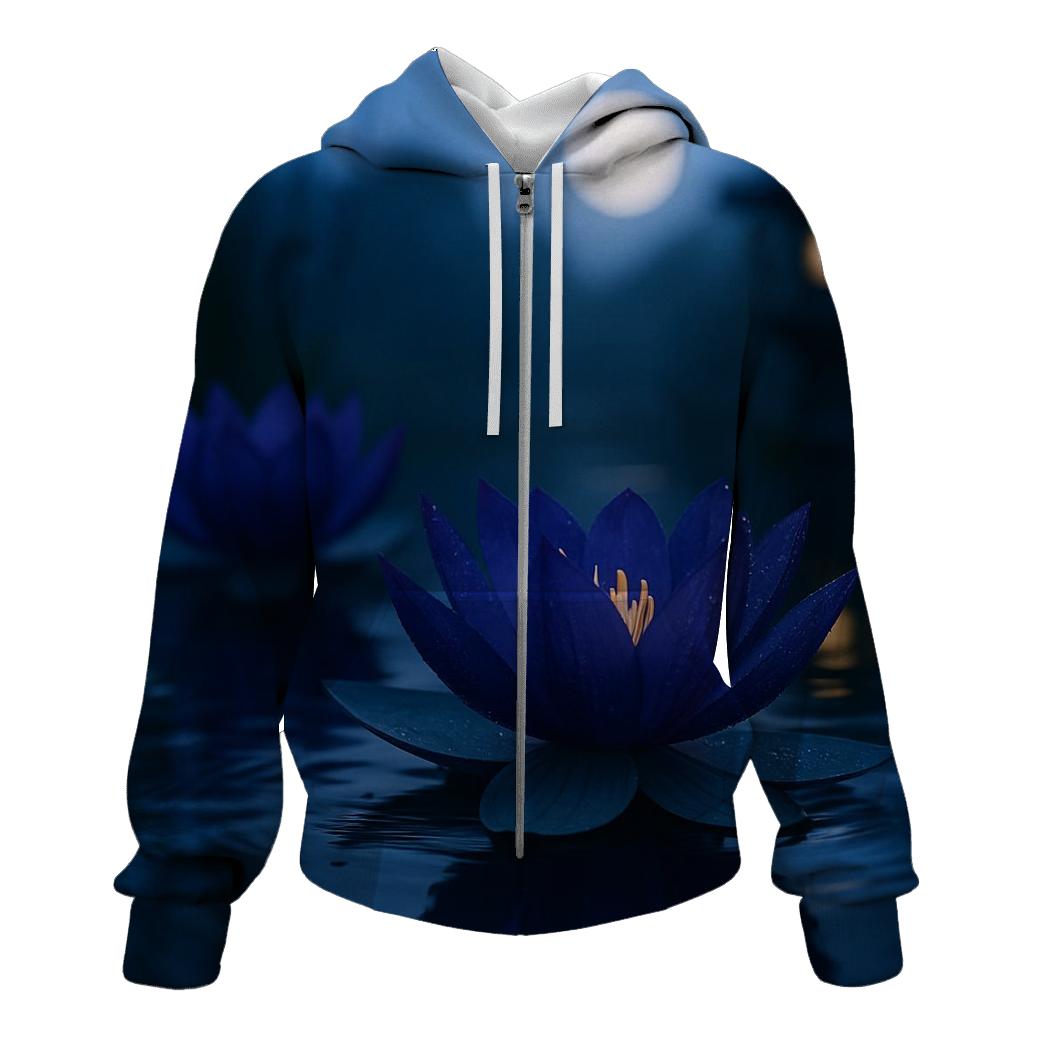 Midnight Lotus Study premium hoodies