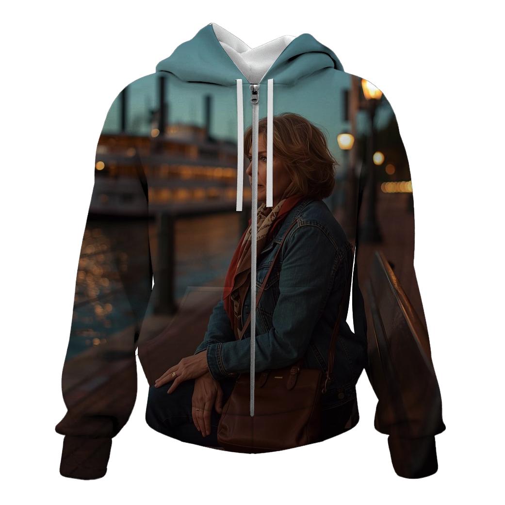 Polly Holliday At Dusk On The Riverwalk hoodie styles