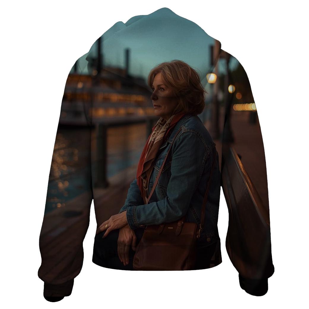 Polly Holliday At Dusk On The Riverwalk hoodie styles