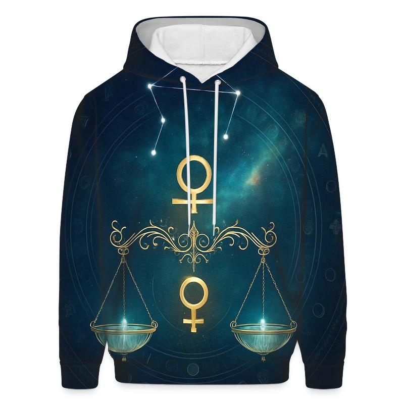 Libra Constellation Balance Mandala pullover hoodies