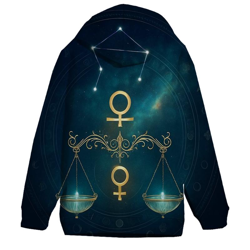 Libra Constellation Balance Mandala pullover hoodies