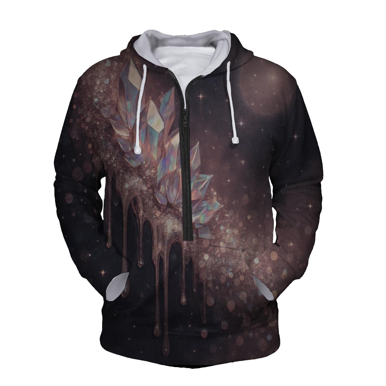 Galactic Glitter Veil hoodie trends