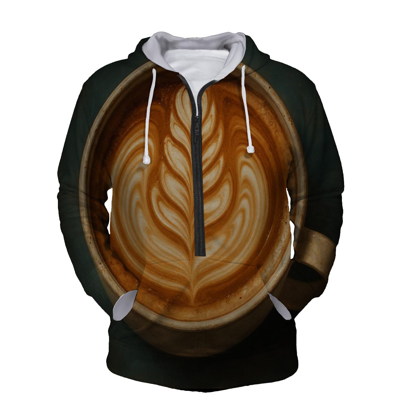 Latte Swirl Harmony premium hoodies