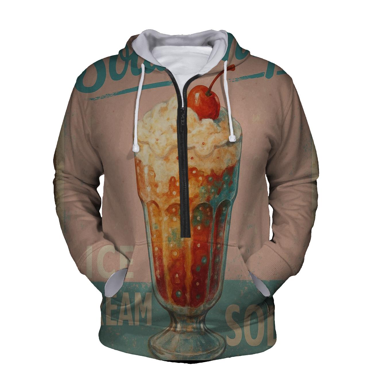 Vintage Soda Shop Advertisement graphic hoodies