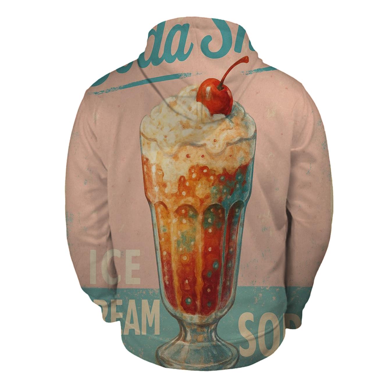 Vintage Soda Shop Advertisement graphic hoodies