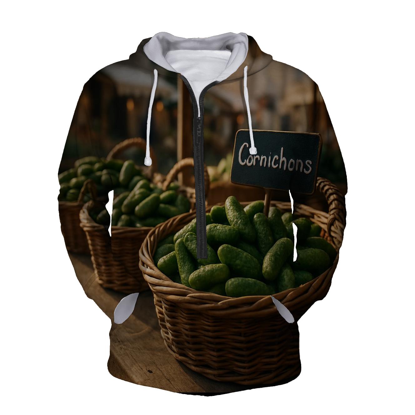 Artisan French Market Cornichon Selection graphic hoodies