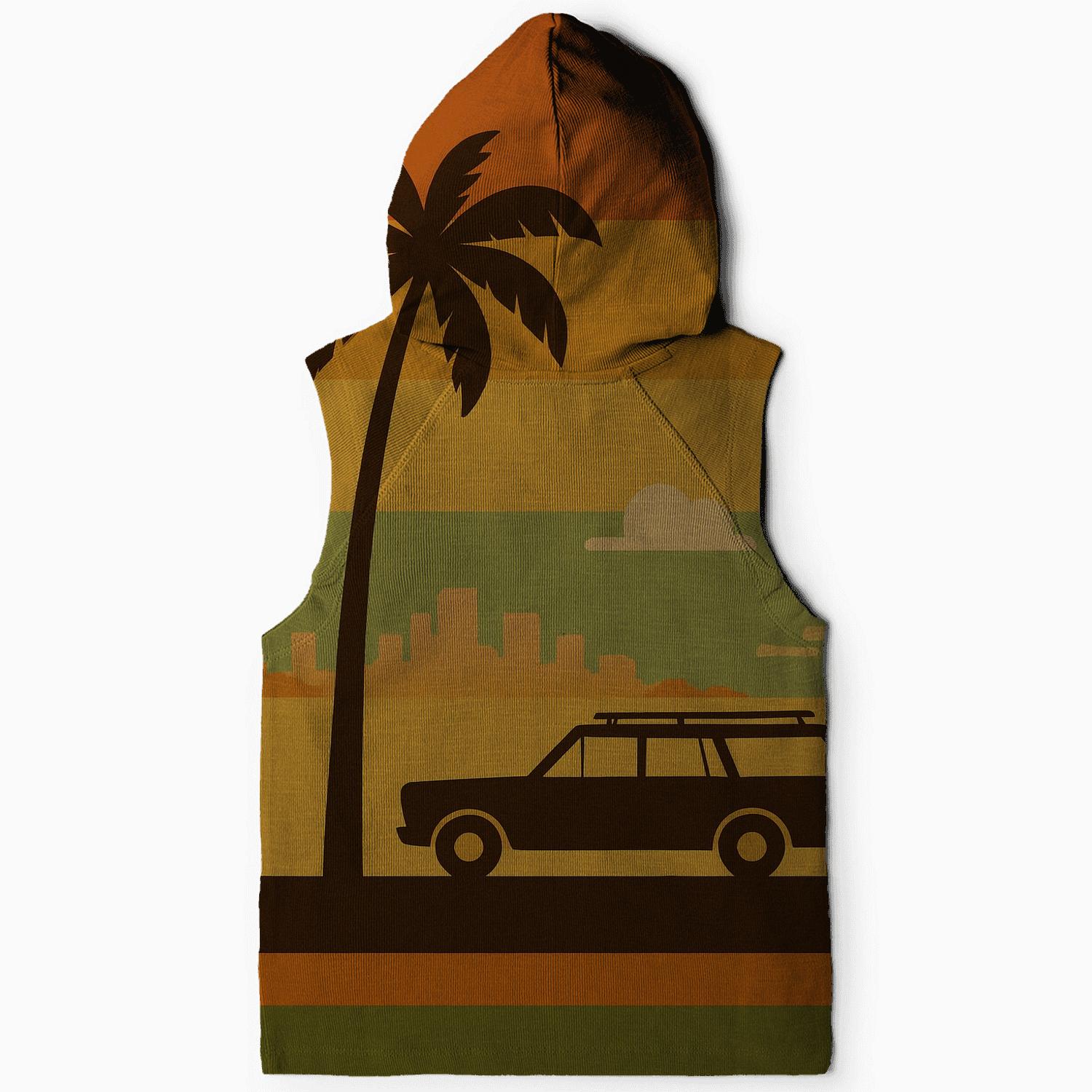 Sunset Boulevard Stripes embroidered hoodies