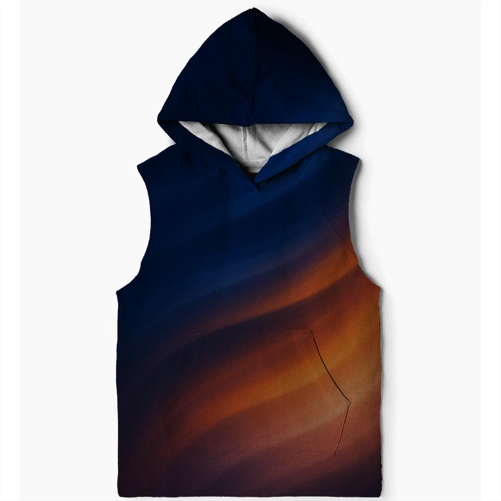 Cobalt Ember Drift embroidered hoodies