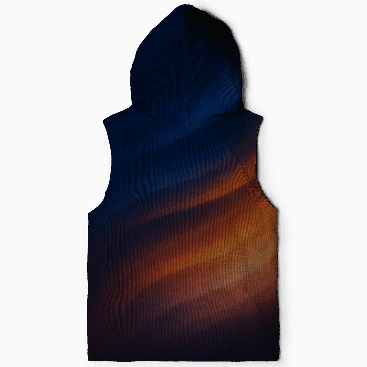 Cobalt Ember Drift embroidered hoodies