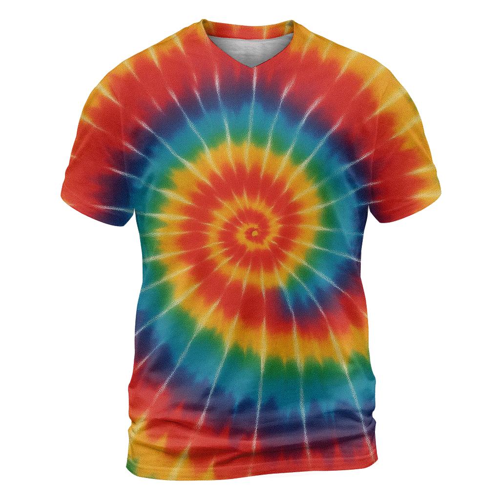 Spiral Cascade Spectrum trendy printed shirt styles