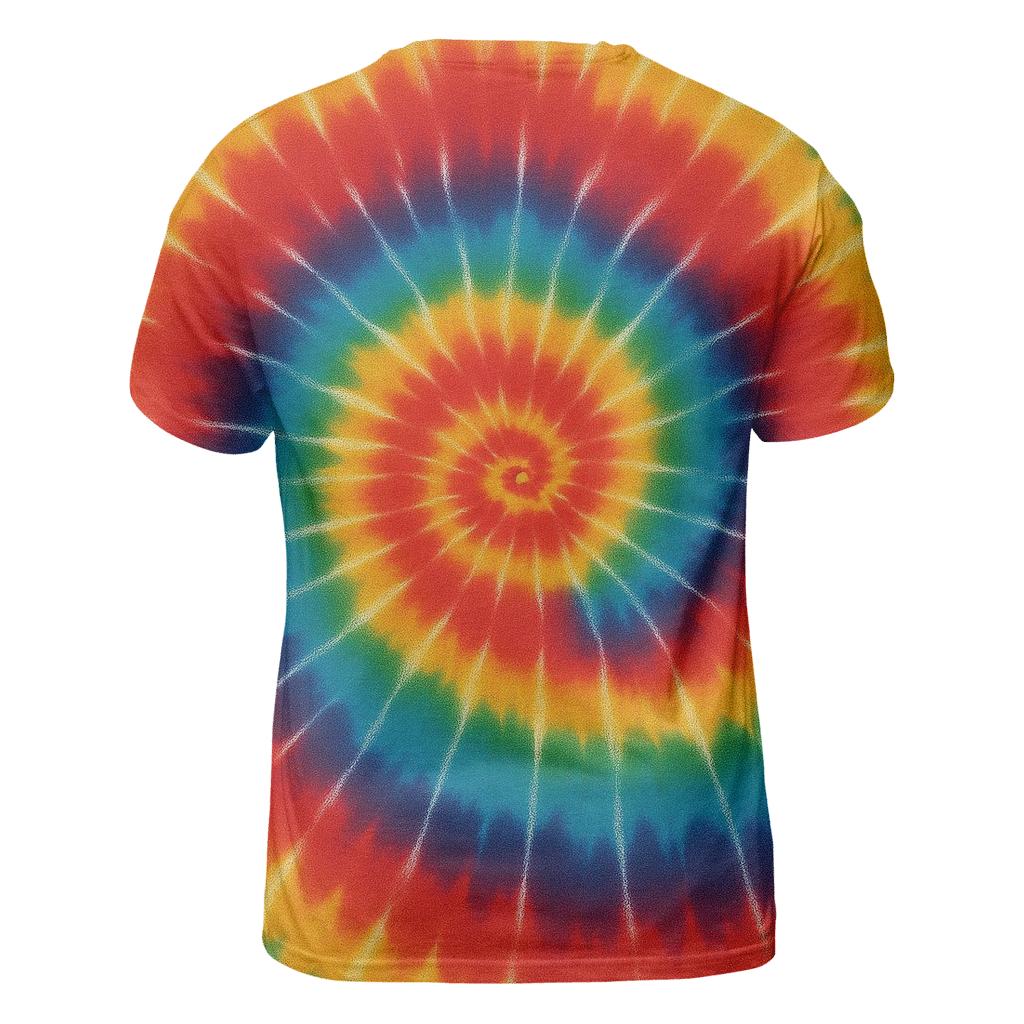 Spiral Cascade Spectrum trendy printed shirt styles