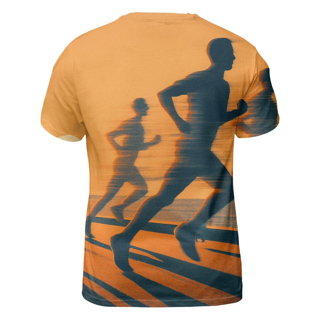 Sunset Marathon Silhouette custom all-over print shirts