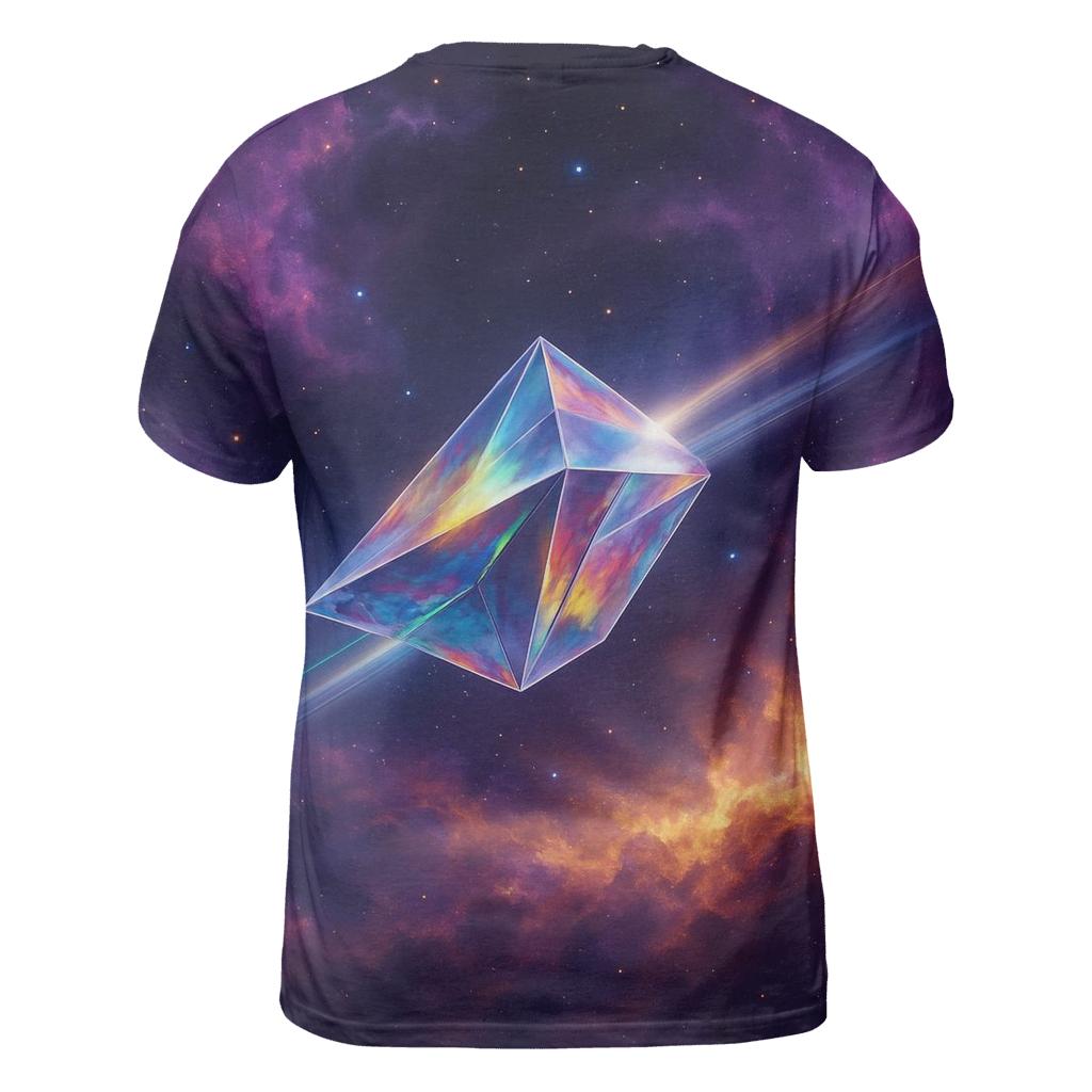 Celestial Prism Voyage statement graphic shirts