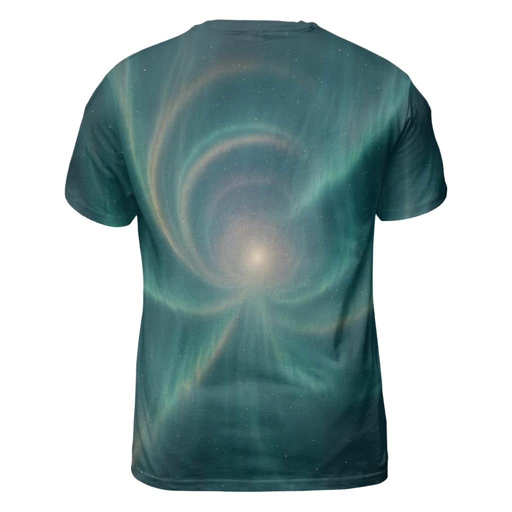 Auroral Halo Curtain trendy printed shirt styles