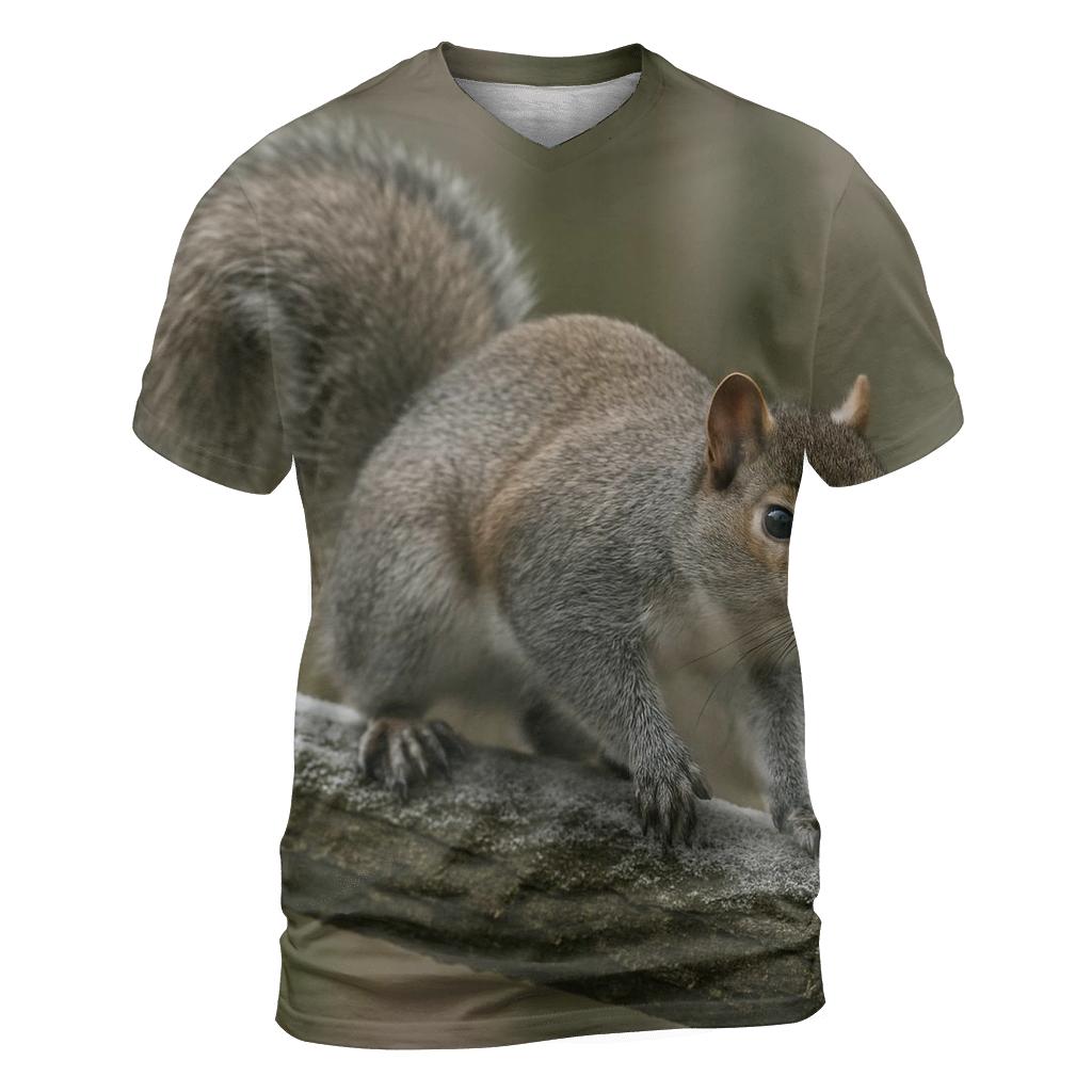 Frosted Branch Patrol Eastern Gray Squirrel custom all-over print shirts