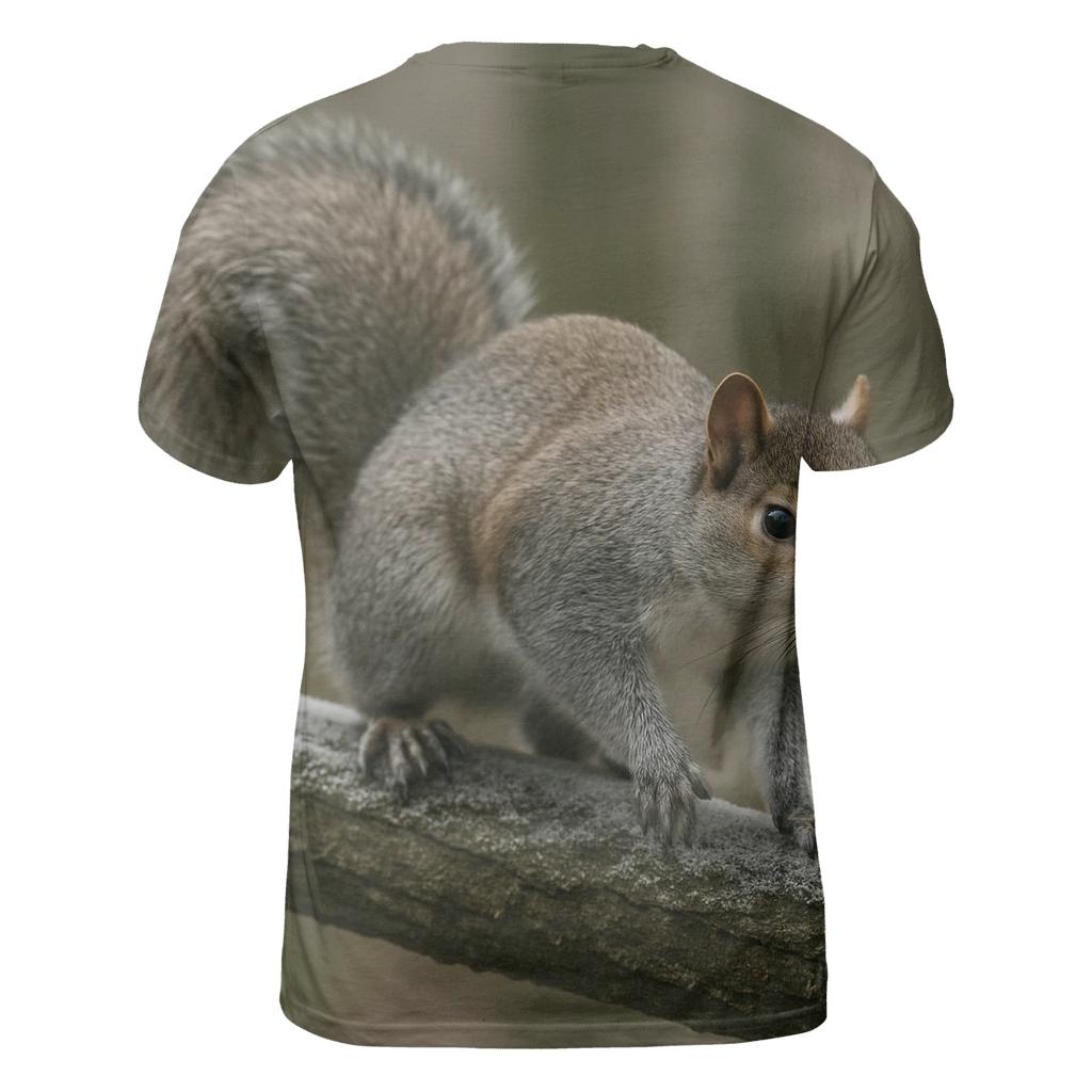 Frosted Branch Patrol Eastern Gray Squirrel custom all-over print shirts