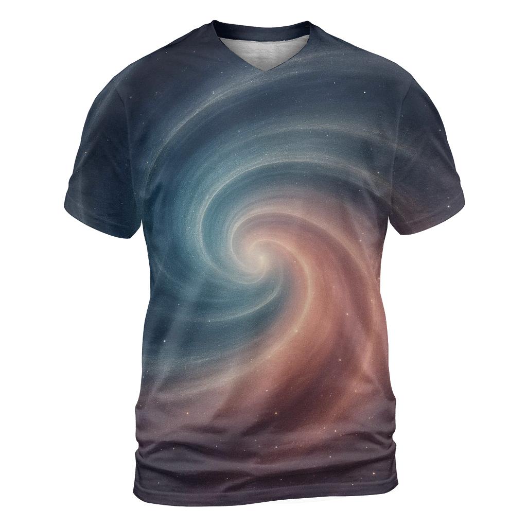 Stellar Tide Bloom Gradient vibrant all-over design tees