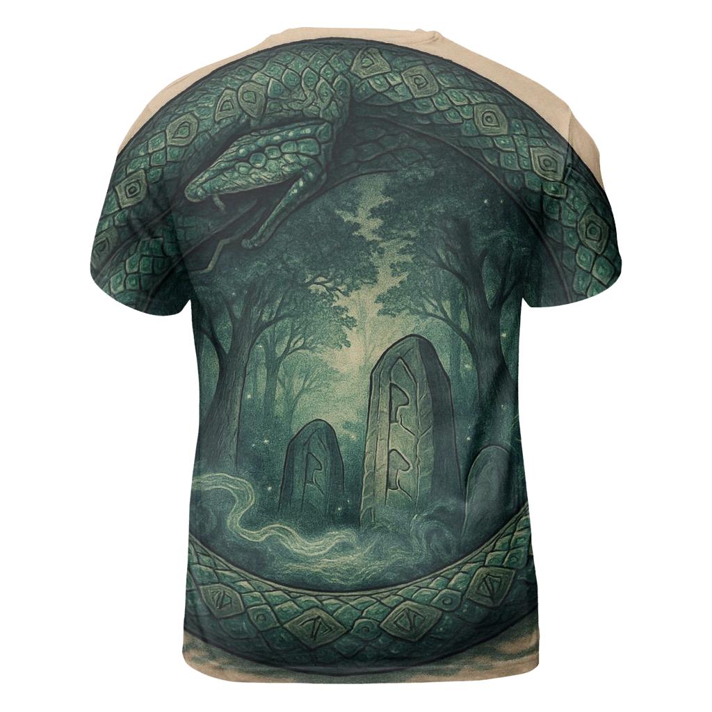 Ouroboros Serpent Guardian custom all-over print shirts
