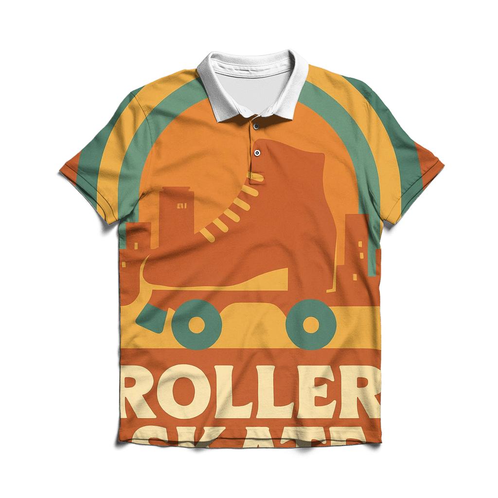 Sunset Roller Groove custom polo shirts