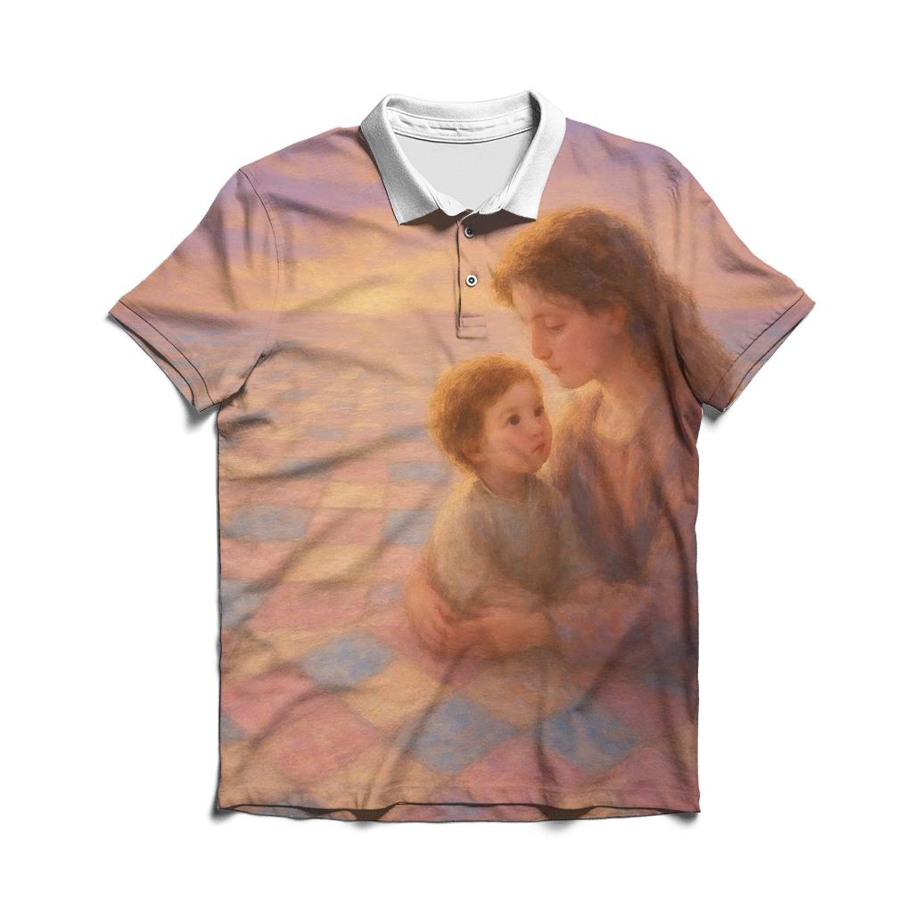 The Eternal Quilt Of Comfort And Courage designer slim fit polos